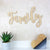 Wooden Word Sign - Family