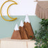 Rustic Wooden Mountains Set