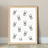 SALE PRINT: A5 Geometric Bunnies