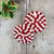 Felt Ball Coaster Set - Red and White (Candy Cane)