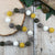 Earth Marbled Brown Mustard and White Felt Ball Garland