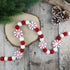 Red and White Peppermint Candy Felt Ball Garland