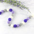 Purple Orchid Grey and White Felt Ball Garland