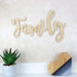 Wooden Word Sign - Family