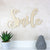 Wooden Word Sign - Smile