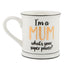 Metallic Monochrome I'm a Mum Mug